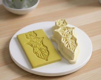 Ausstechformen STL-Datei, Jugendstil Tulpe, botanische Blumen Schmuckform
