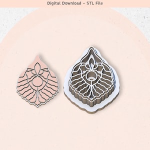 Unique Polymer Clay Cutter STL File: Jewelry & Cookie Design (Digital Download)