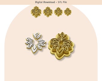 Tribal Harmony Clay Cutter: Jewelry & Cookie Design (Digital STL File)