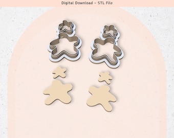 Organic Shape Clay Cutter: Jewelry & Cookie STL File (Digital Download)