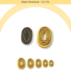 Unique Shape Polymer Clay Cutter: Jewelry & Cookie STL File (Digital Download)