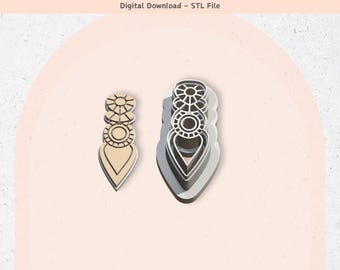 Unique Polymer Clay Cutter STL File: Jewelry/Cookie Design (Digital Download)