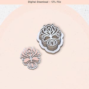 Polymer Clay Cutter STL File, Unique Shape 29, Digital STL File, Clay Tools, 5 Sizes Clay Cutters, 2 Cutter Versions