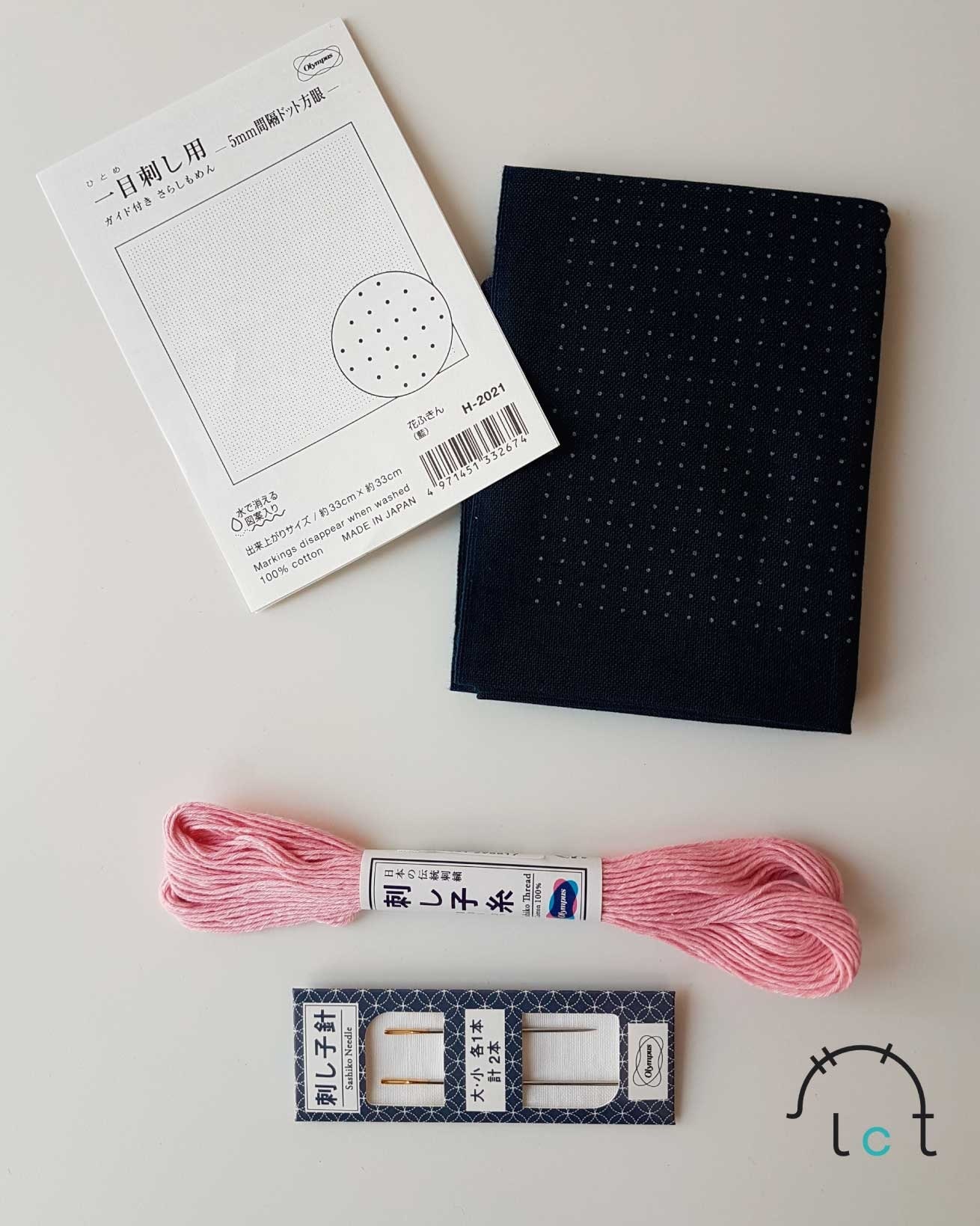 Simple Shippo Japanese Sashiko Kit Beginner,Hand Embroidery DIY