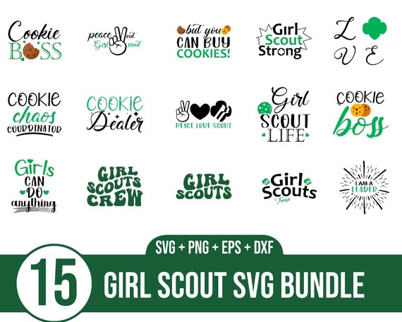Girl Scout SVG Bundle Girl Scout Sayings Logo Girl Scout PNG SVG