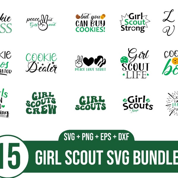 Girl Scout SVG Bundle, Girl Scout Sayings Logo, Girl Scout PNG SVG Clipart, Sublimation Tshirt Designs, Mug, Girl Scout Tumbler