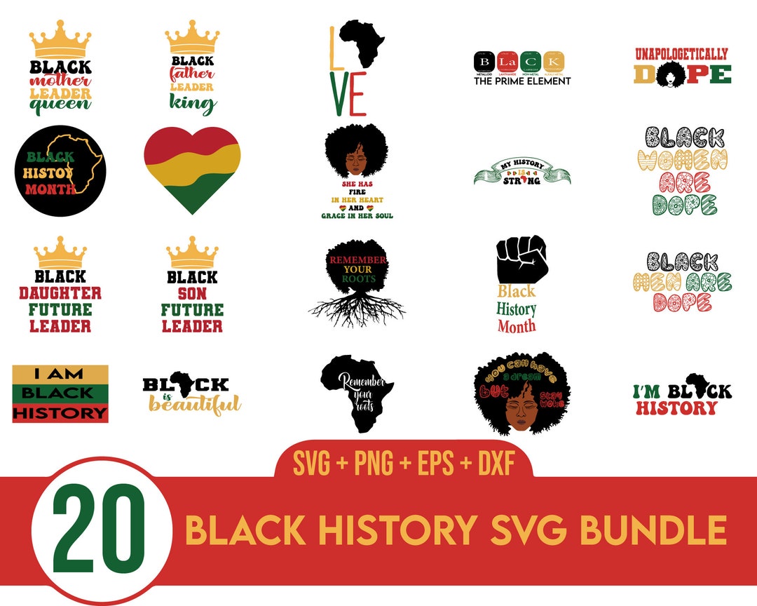 Black History Month SVG Bundle, Black Woman Svg, Black History Month ...