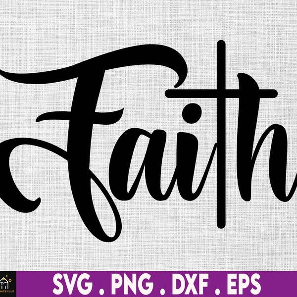 Faith Svg - Etsy