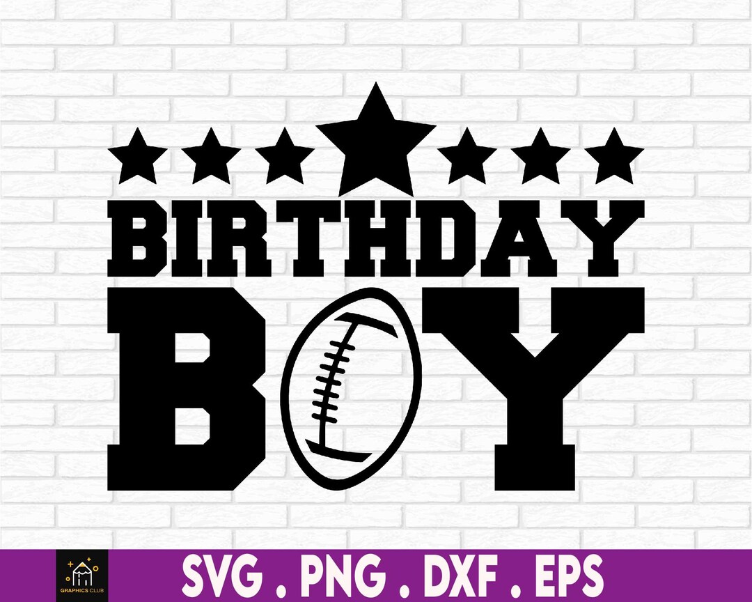 Football Birthday Svg, Football Birthday Boy, Football Birthday Shirt