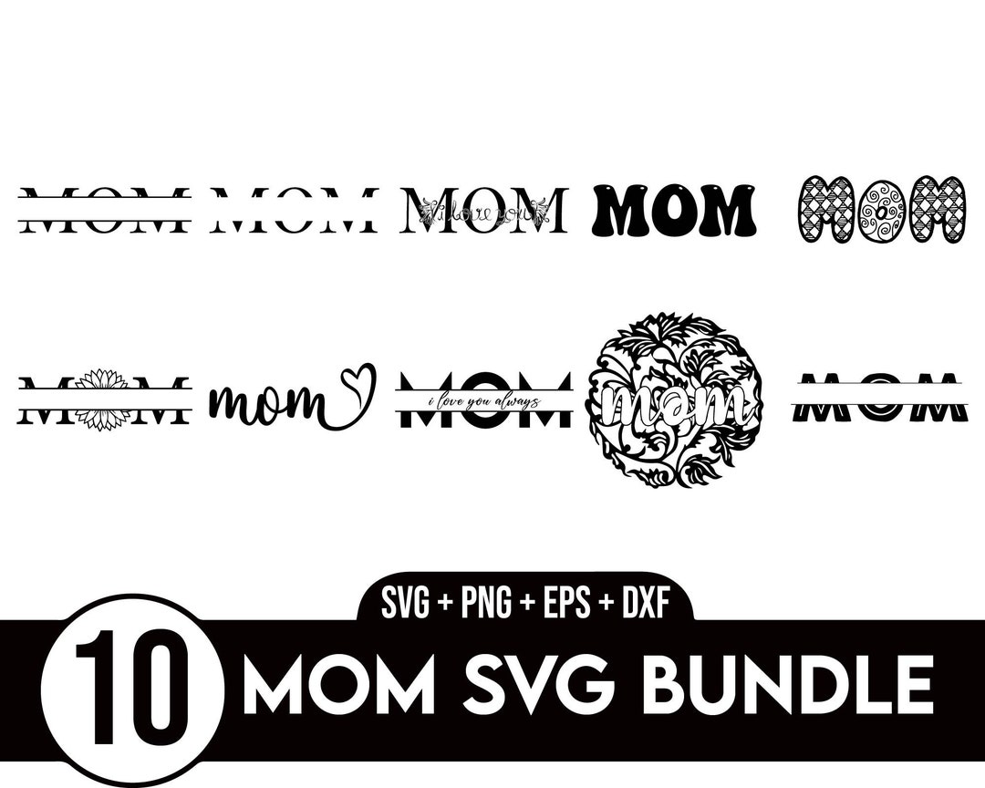 Mom Svg Bundle, Mom Monogram Svg, Mom Svg, Mama Svg, Mother's Day Svg ...