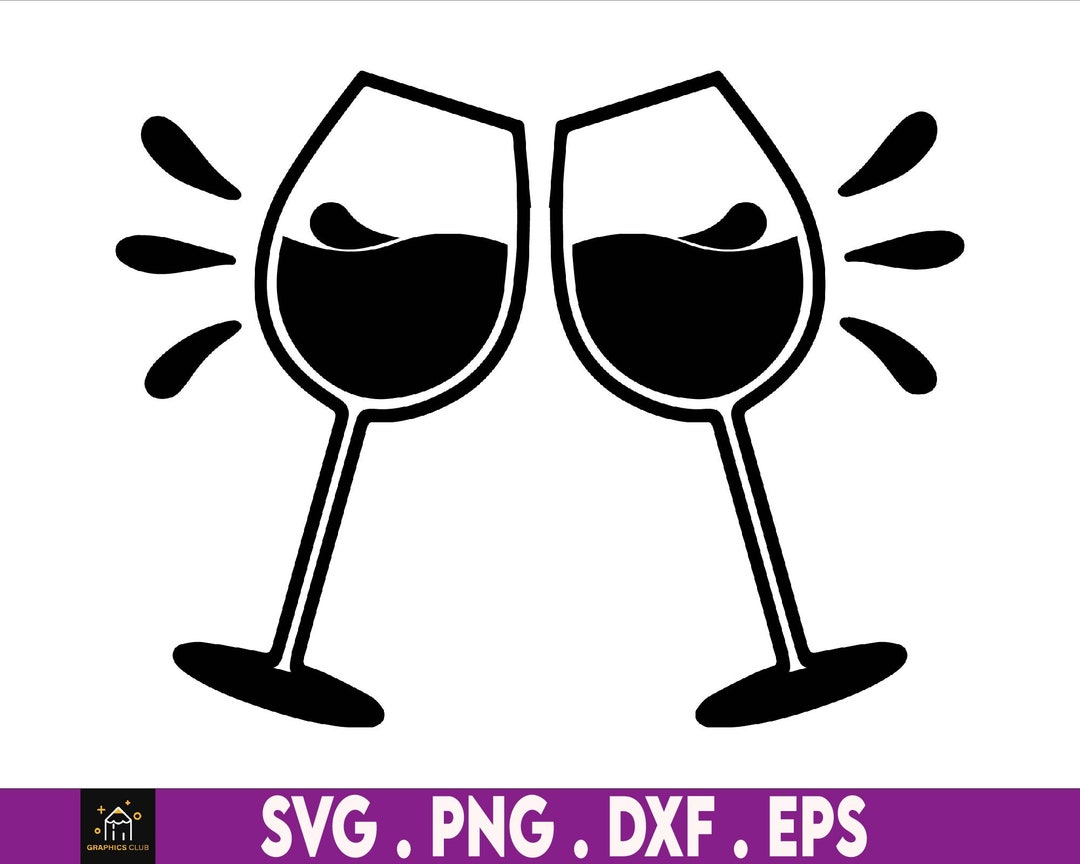 Wine Glasses SVG, Wedding Svg, Party Svg, Instant Digital Download Svg