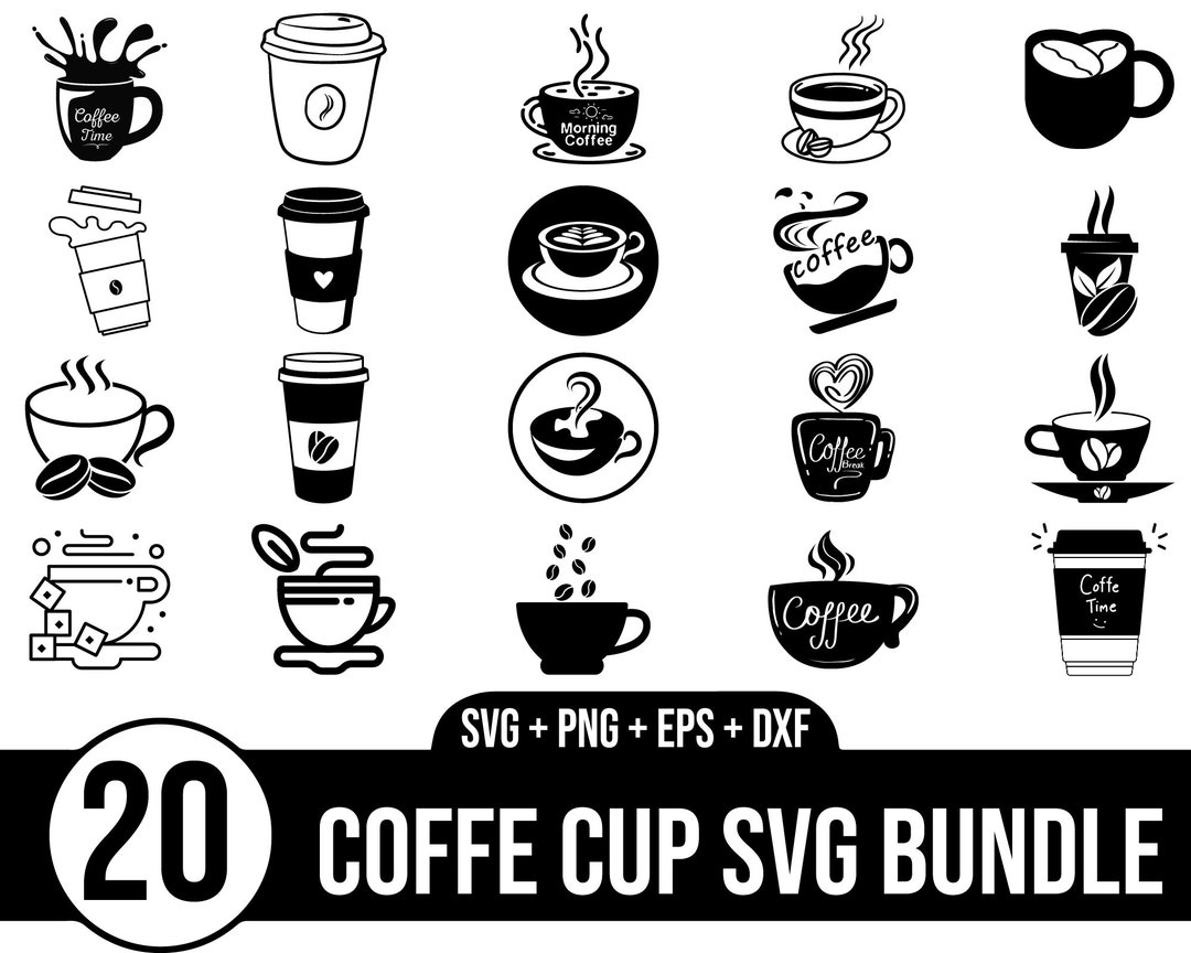 Coffee Svg Bundle, Coffee Tumbler Svg, Coffee Cup Svg, Coffee Mug Svg