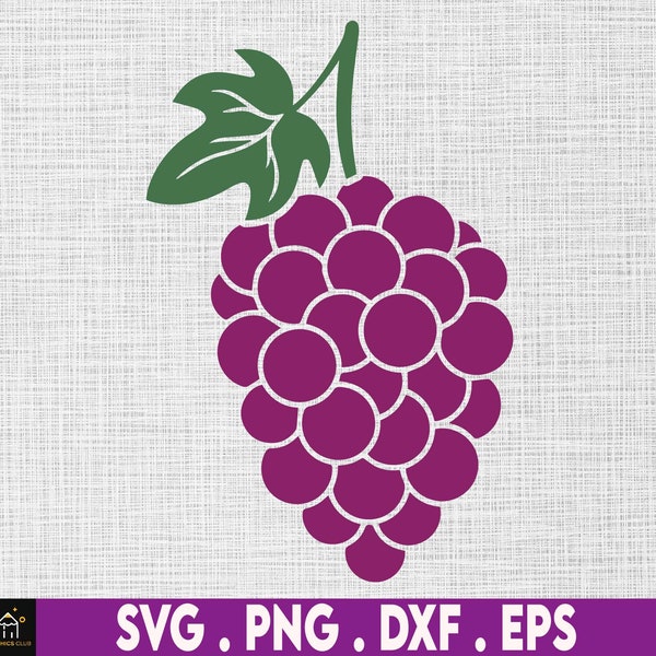 Grapes, Grapes Svg, Grape Svg, Fruit, Summer Svg, Purple Grape Cluster SVG, Wine SVG,  fruit svg, grapes clipart , grapes cut file