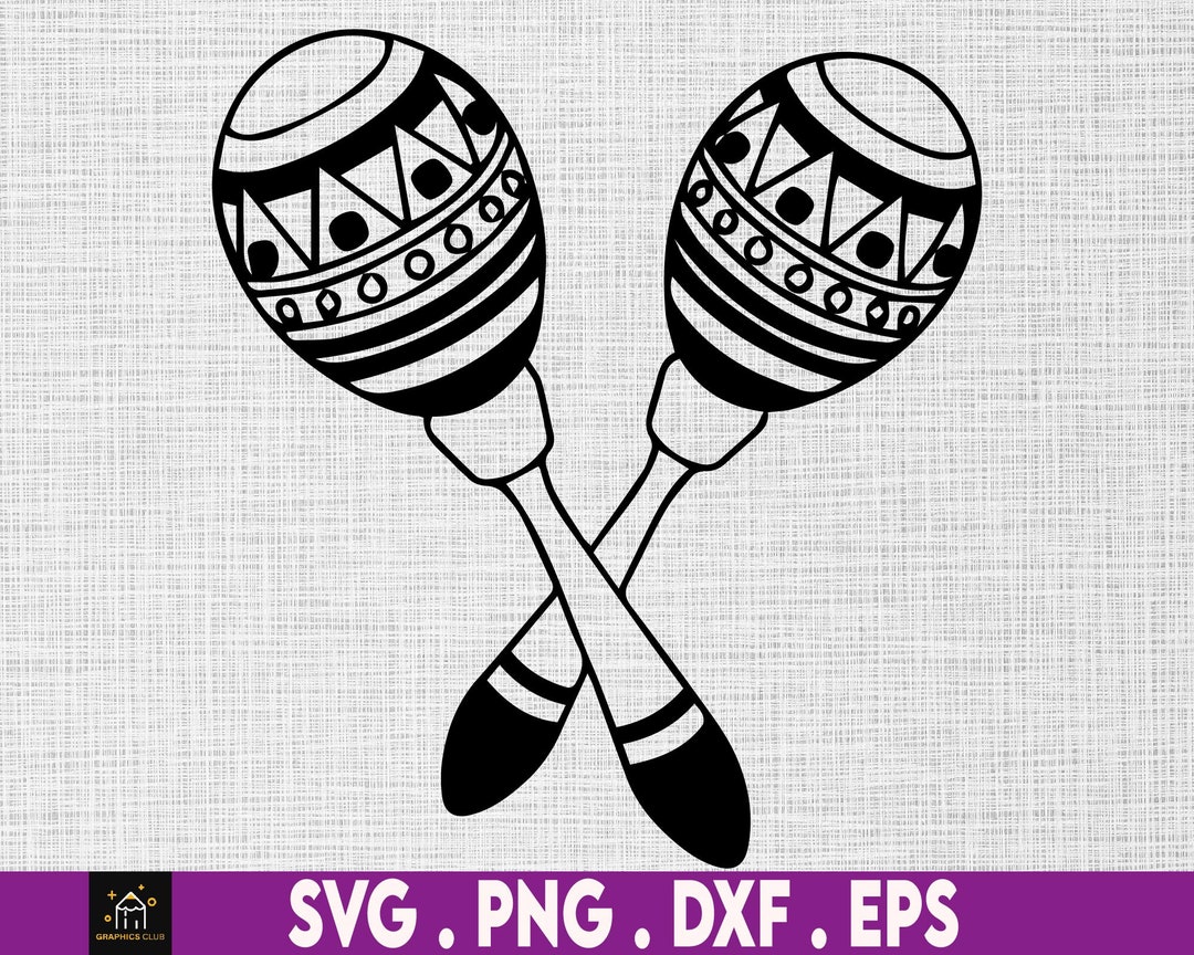 Maracas Svg, Instant Digital Download Files Included - Etsy