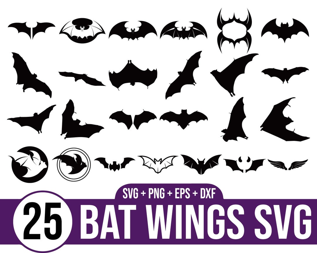 Bat Wings Svg Bundle, Bat Wings Pack, Bat Wings Svg, Bat Wings Laser