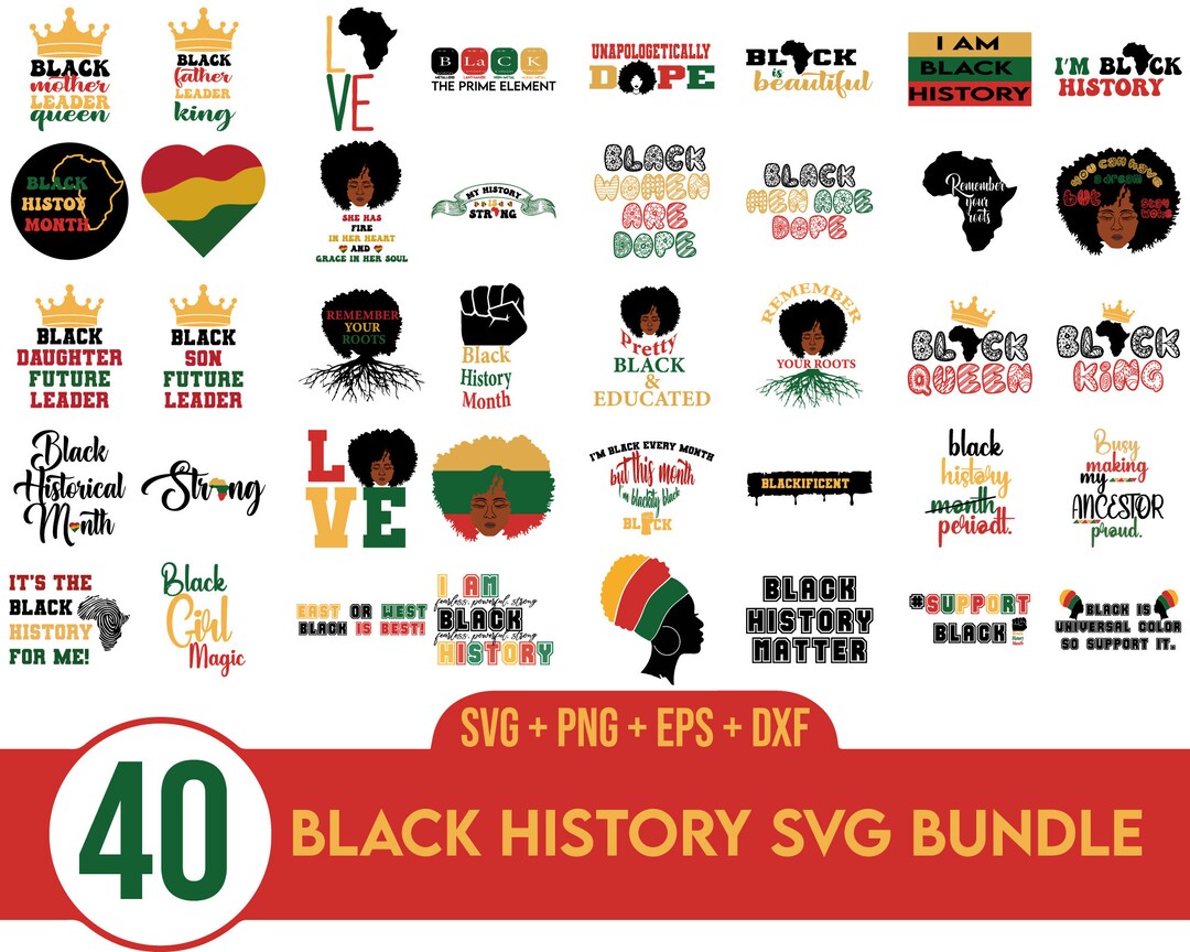 Black History Month SVG Bundle, Black Lives Matter Svg, African ...