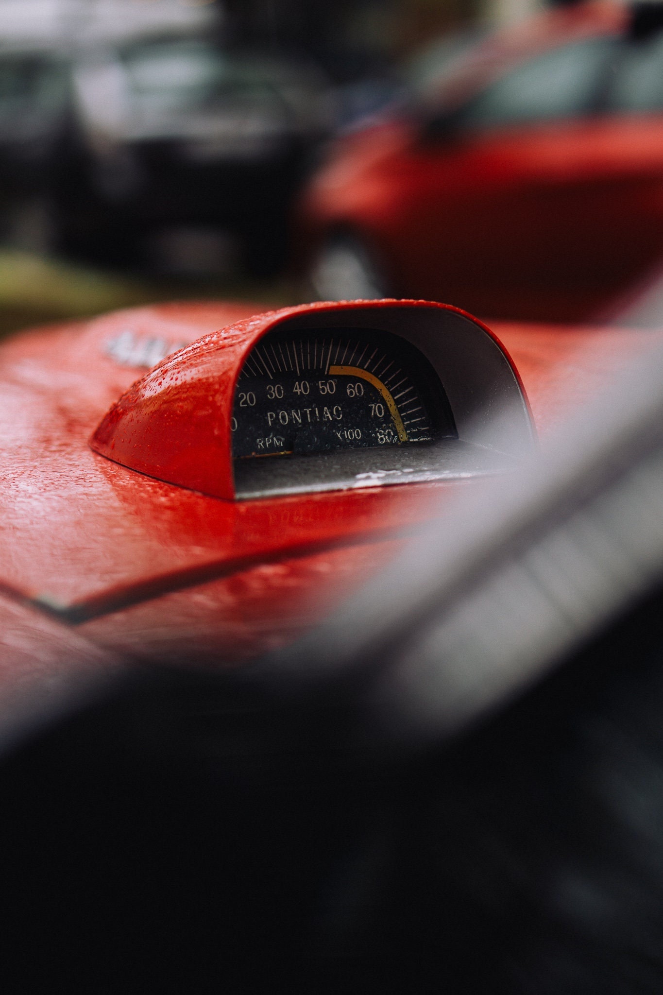 Pontiac Rouge Des Années 60 - Impression 45x30cm