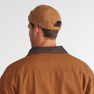 Wool Docker Cap: Unisex Brimless Beanie, Autumn Winter Hat