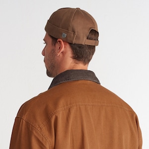Brown Docker Cap, Modern Black Beanie Hat, Fisherman Cap, Military Leon Docker, Longshoreman Cap, Cotton Skullcap, Brimless Hat