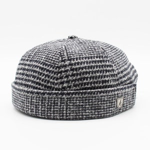 Wool Docker Cap: Unisex Brimless Sailor Skullcap