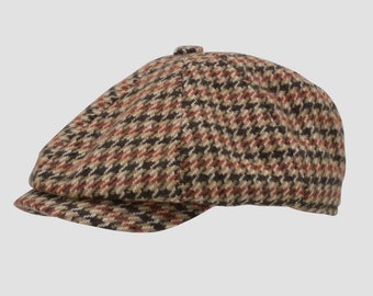 Brecheisen-Muster-Mütze, lässige Schirmmütze, Winter-Flachmütze, 8-Panel-Mütze, Peaky Blinders-Mütze, Baker Boy-Mütze, Vatertagsgeschenk