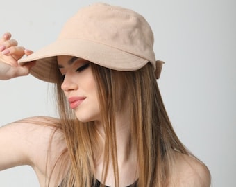 Womens Sun Hat Wide Brim Summer Visor Cap Beach Hat Cotton Visor Cap Uv Protect Woman Headwear