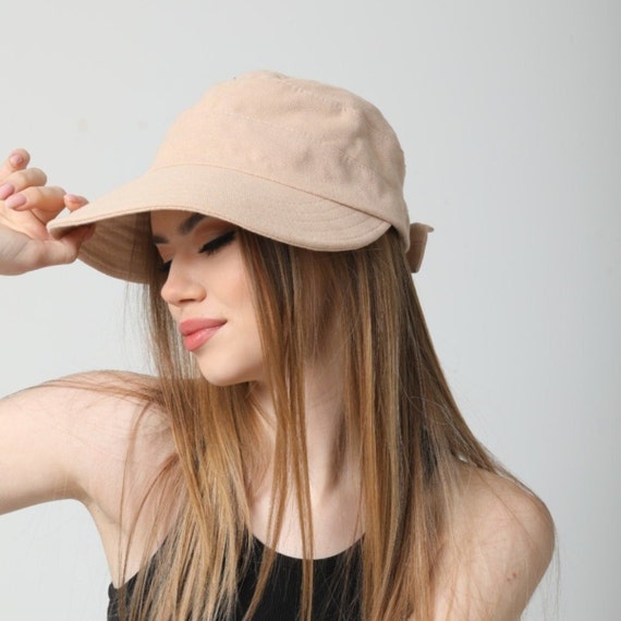 Womens Sun Hat Wide Brim Summer Visor Cap Beach Hat Cotton Visor Cap Uv  Protect Woman Headwear 