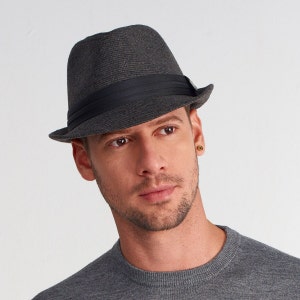 Fedora Hat, Short Brim Hat, Trilby Hat, Wool Felt Classic Fedora Hat, indiana Jones Hat, Winter Mens Hat, Ladies Hat image 6