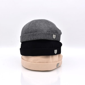 Handcrafted Cotton Docker Cap: Vintage Fisherman Beanie