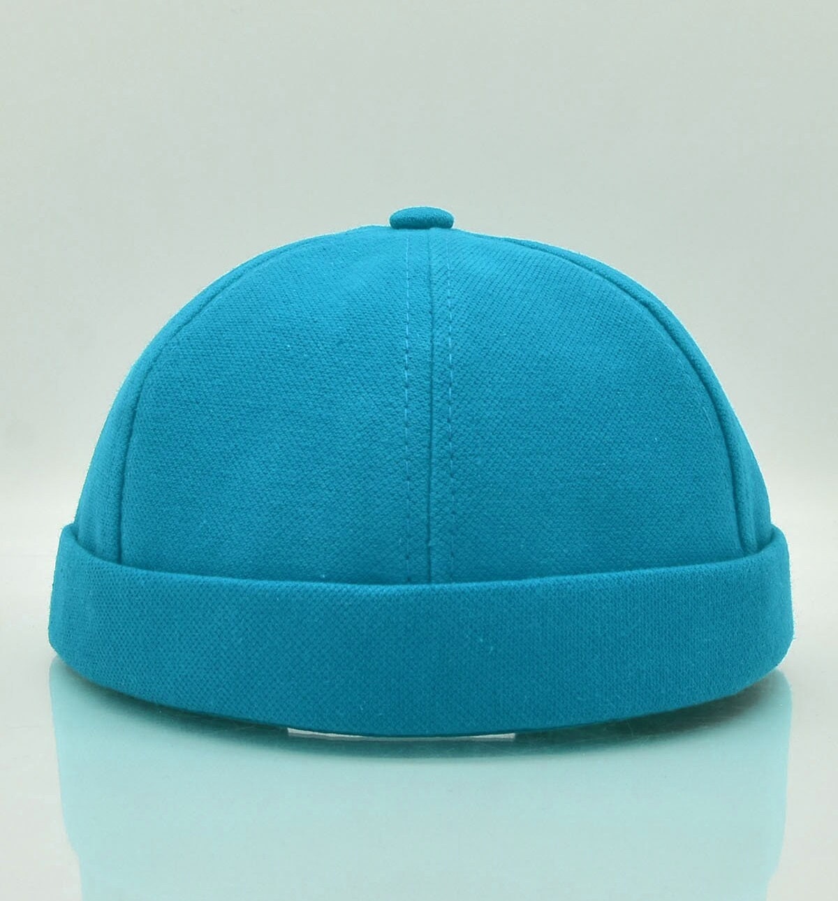 KeepSa Velours Côtelé Rayé Garder Au Chaud Bob Homme Docker Bonnet Casquette, Bord Roulé Rétro Travailleur Marin Unique Street Décontracté Brimless Beanie Mer Casquette 55-63cm