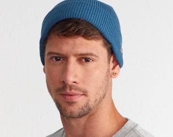 Knit Docker Beanie, Minimalist Winter Hat, Fisherman Beanie, Cap, Toque, Trawler, Skull Cap, Beanie Men, Winter Hat, Unisex Beanies