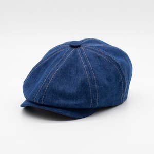 Premium Denim Summer Flat Cap - Classic British Newsboy Style, Ideal Father&#39;s Day Gift