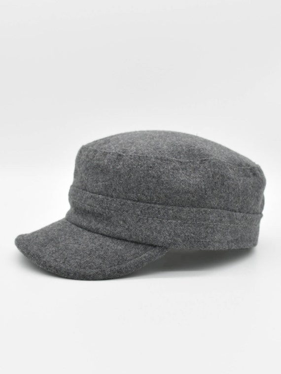 Mens Wool Military Cap