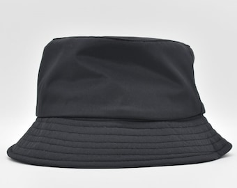 Cappello da pescatore nero impermeabile: cappello da pescatore unisex leggero