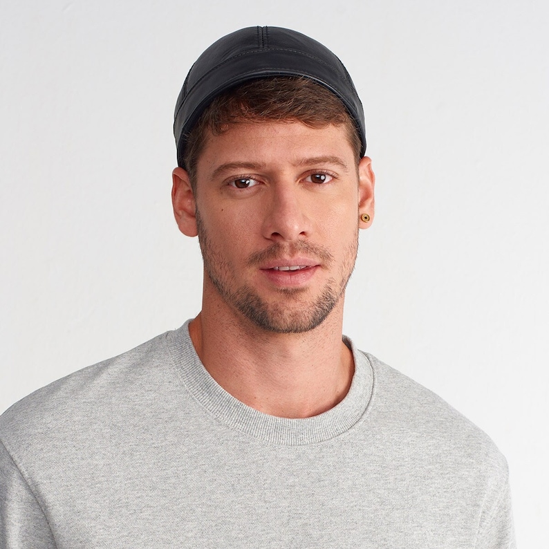 leather docker hat