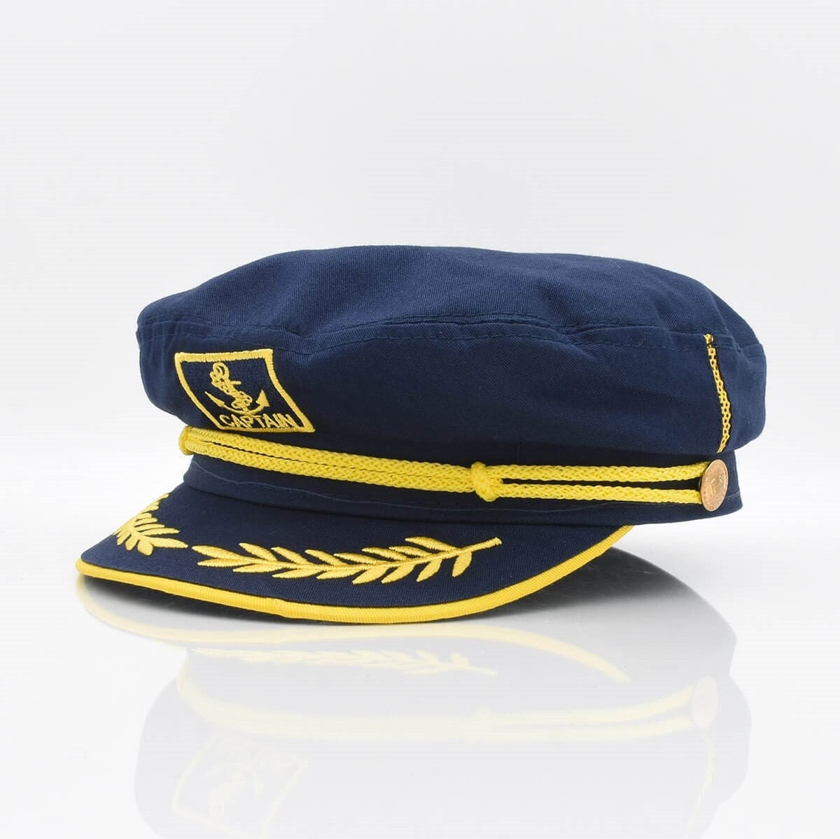 Captain Hat Sailor Skipper Cap - Adjustable Nautical Costume Hat For Halloween, Parties & Boating