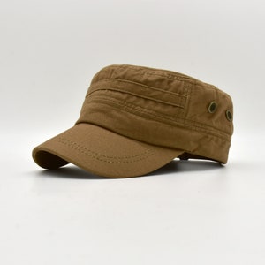 Bruine camperhoed, veldpet, moderne patrouillehoed, zomerhoed met oogje, vaderdagcadeau, verstelbaar 55-60 cm