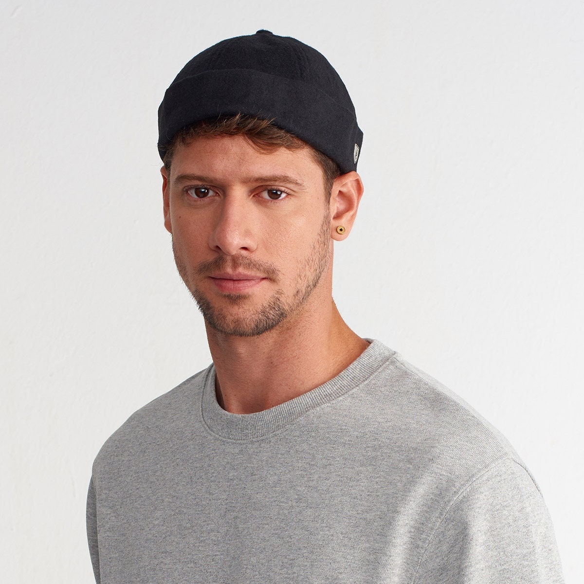 Wool Blend Docker Cap: Unisex Brimless Sailor Skullcap - Etsy