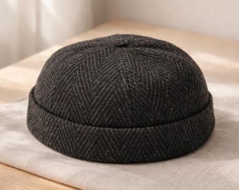 Wool Docker Hat – Minimal Fisherman Beanie for Men & Women