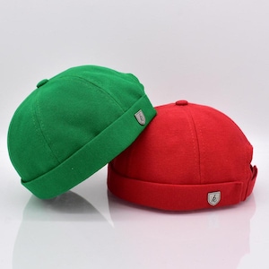 Cotton Docker Cap: Unisex Brimless Sailor Hat