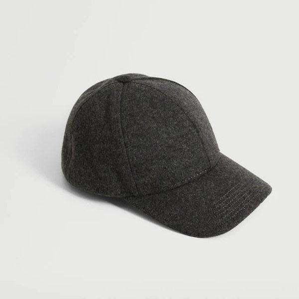 Wool Baseball Hat, Wool Baseball Cap, Men Winter Hat, Warm Hat, Christmas Gift