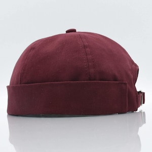 Cotton Docker Hat Hipster Skullcap Summer Cap Minimal Docker Cap Brimless Hat Street Round Hat Unisex Skullcap