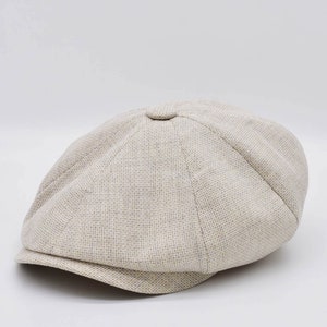 Cotton Summer Flat Cap: Peaky Blinders Style Baker Boy Hat
