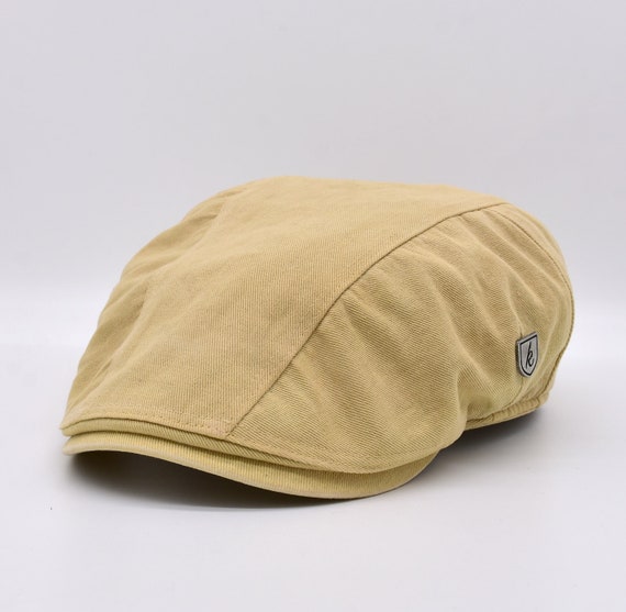Cotton Flat Cap, Cricket Hat, Mens Driver Hat, Beige Golf Cap, Summer  Gatsby Hat, Summer Ascot Cap -  Canada