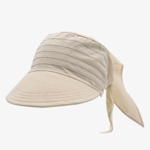Women's Safari Visor Bandana | Trench Scarf Hat | Solid Beach Bandana | Summer Cap | Sun Protected Hat