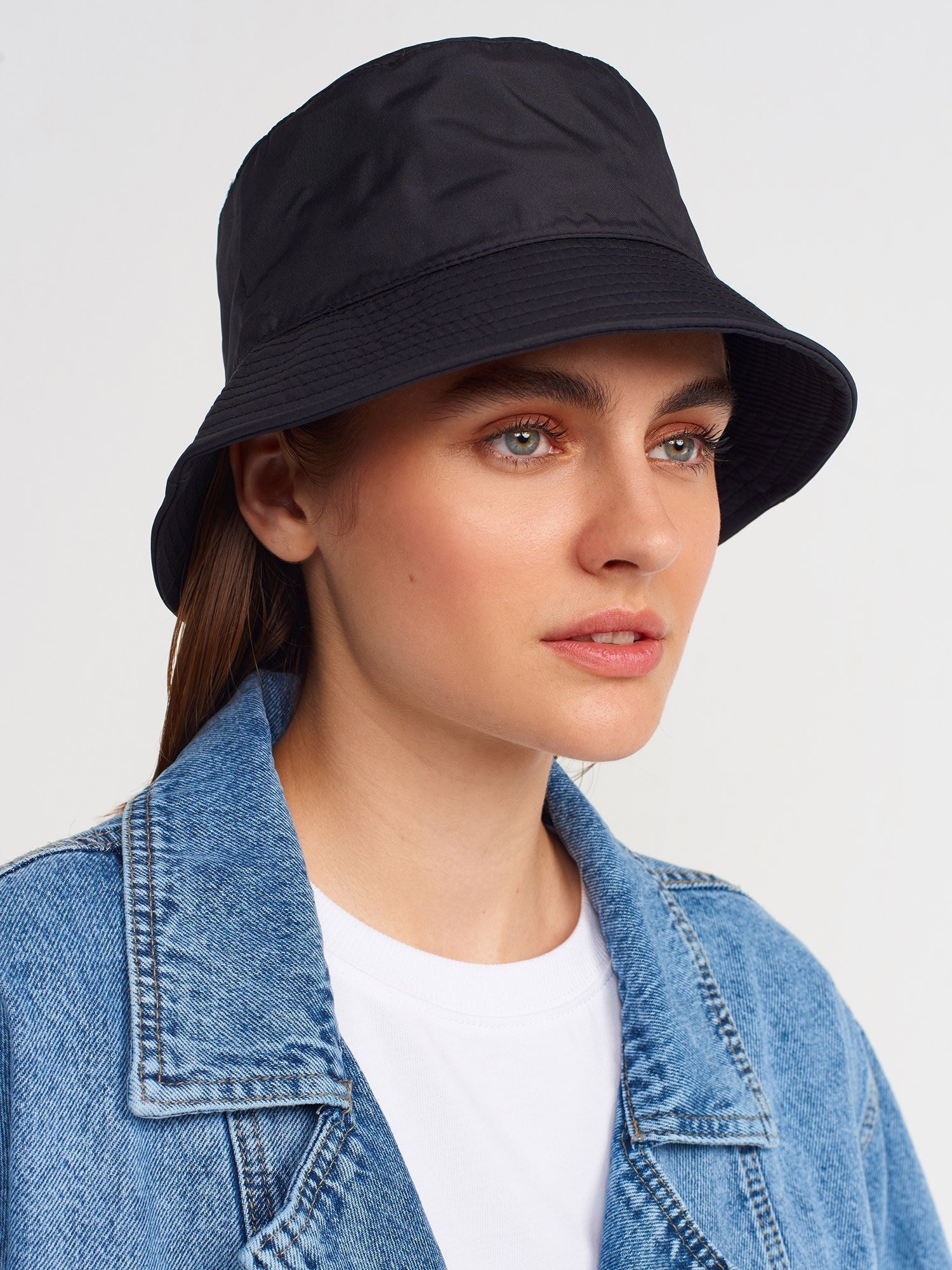 Public Desire Quilted Bucket Hat in Black