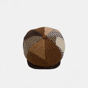 Cappello unisex con motivo patchwork, berretto da giornalaio a 8 pannelli, cappello da fornaio invernale, berretto piatto irlandese, cappello Gatsby, cappello da giornalaio multicolore, regalo di Natale
