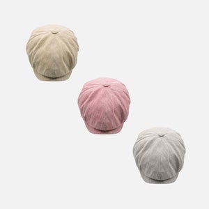 Leinen Sommer Schiebermütze, Peaky Blinders Hut, Baker Boy Hut, Irische Schiebermütze, Sommer Männer Hut, SS24 Ivy League Hut, Vatertagsgeschenk