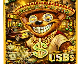 Musique MP3 USB de 64 Go avec hip hop et r&b, plus de 2 000 pistes.
