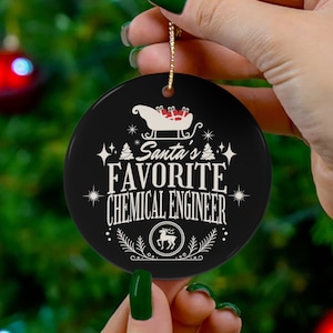 Chemical Engineer Ornament, Engineer Christmas Ornament, New Engineering Graduate Gift, Christmas Gift for Chemical Engineer, Engineer xmas